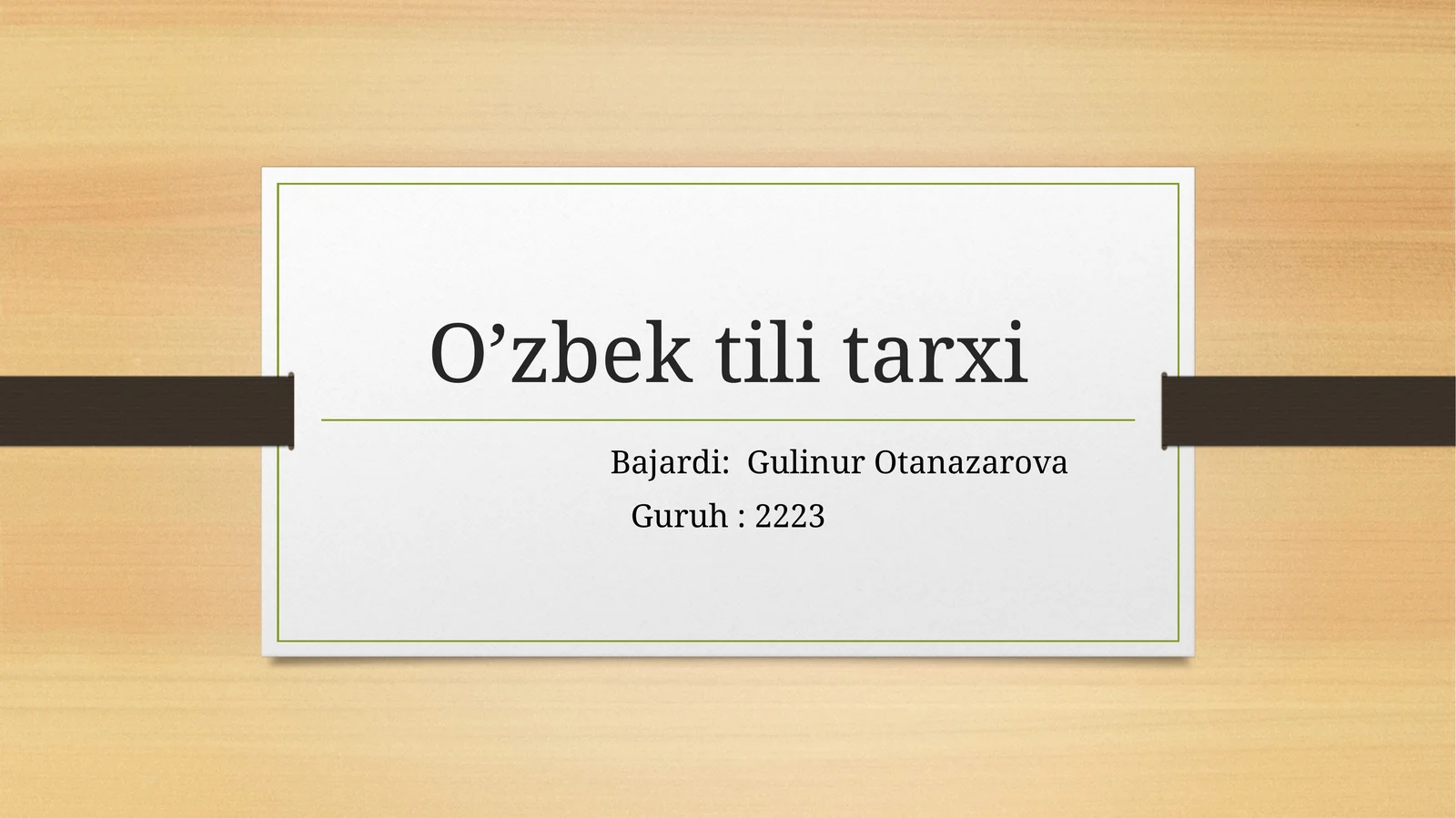 Eski o’zbek tilida ko’chirma gaplarning shakllanishi