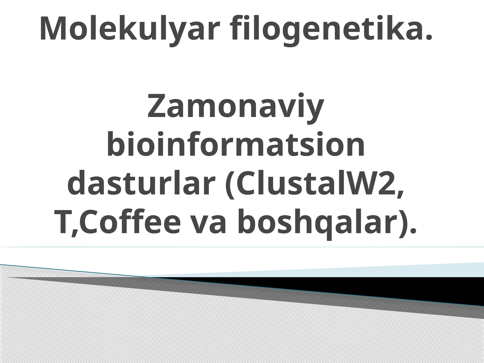 Molekulyar filogenetika