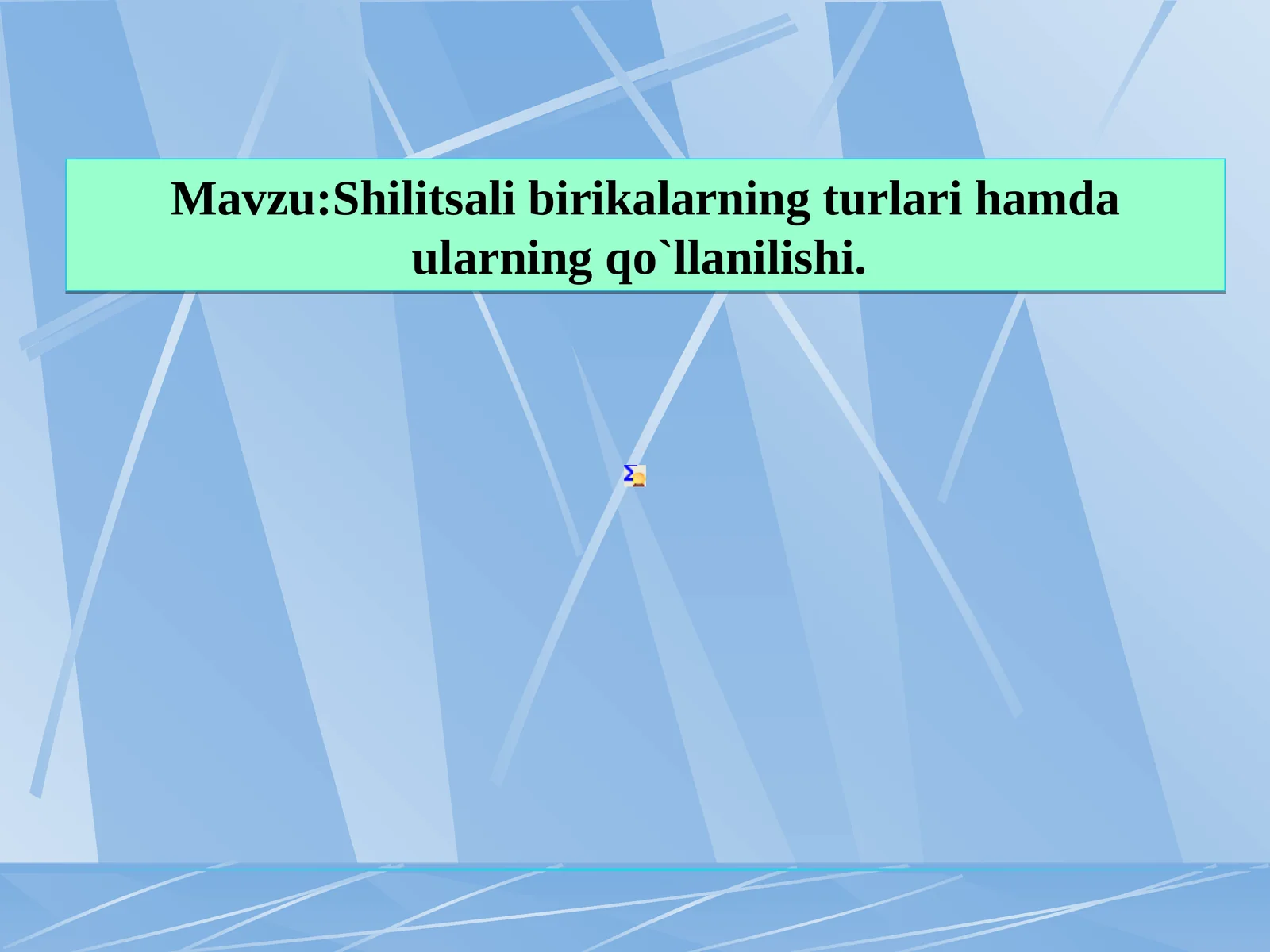 Shilitsali birikalarning turlari hamda ularning qo`llanilishi