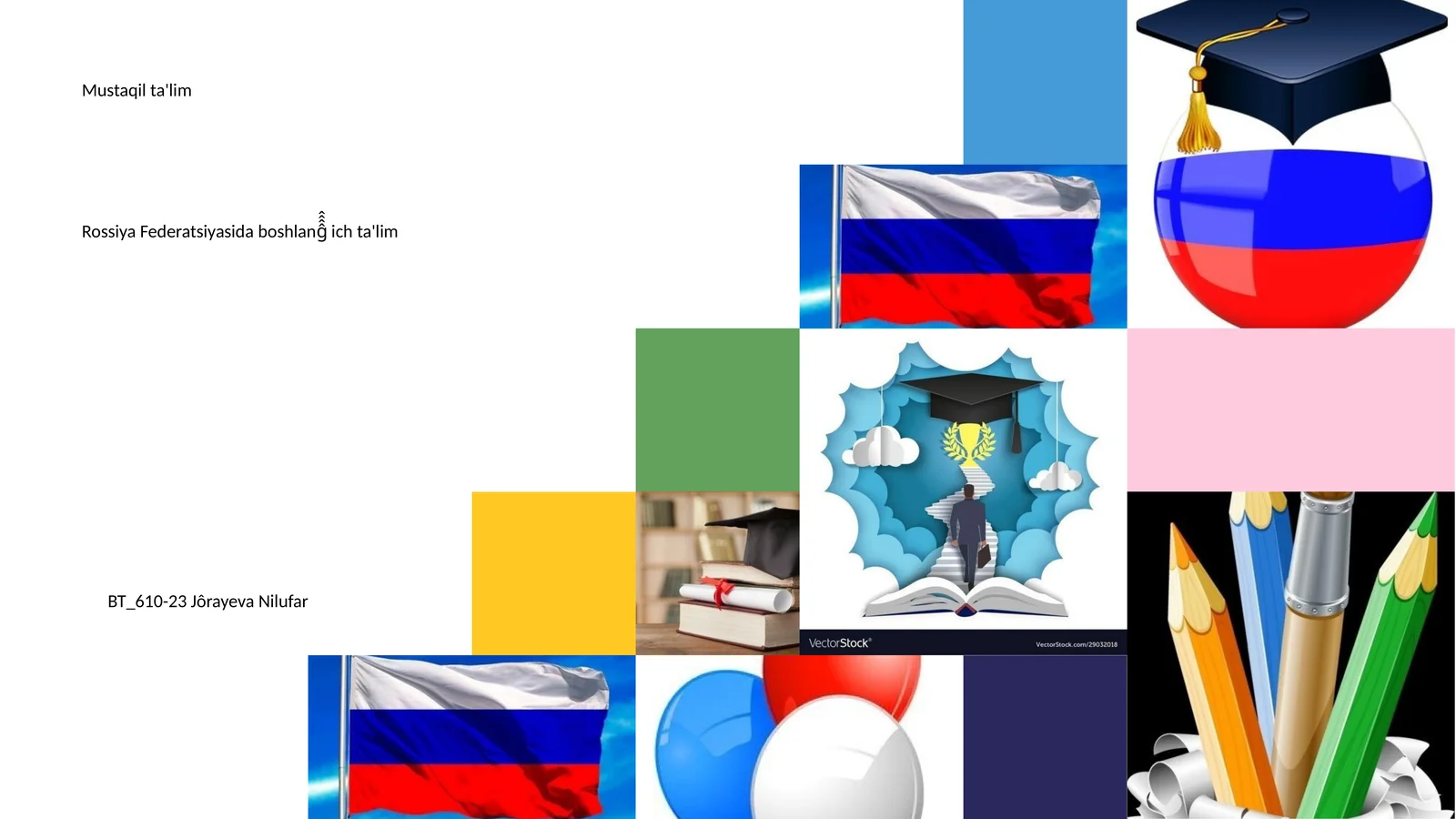 Rossiya Federatsiyasida boshlanĝ̂̂̂ ich ta'lim