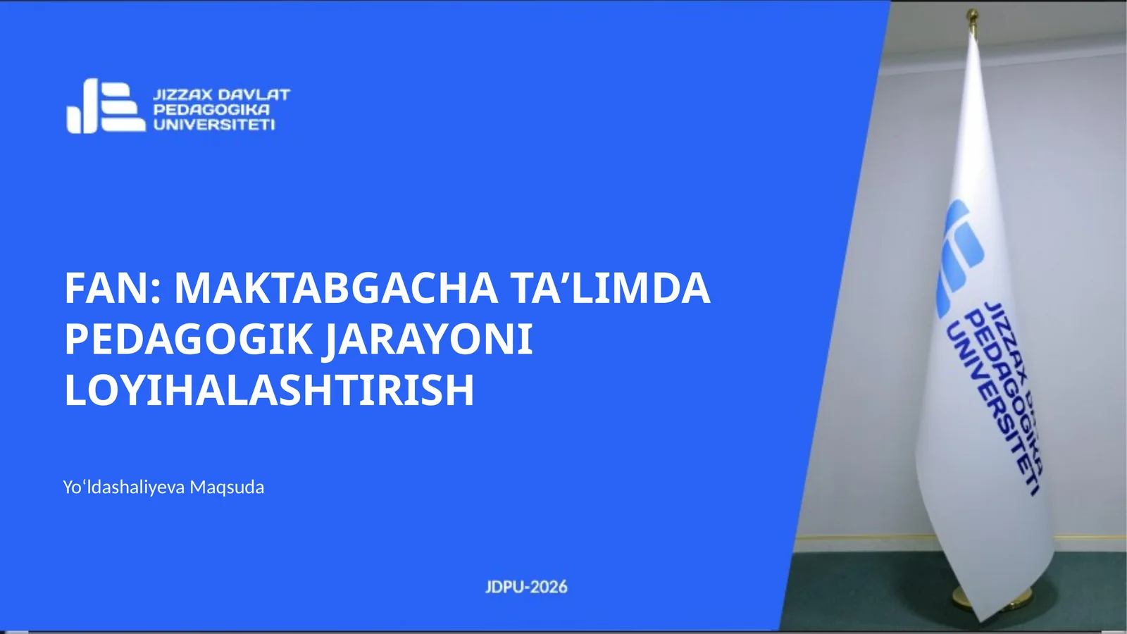 LOYIHA USULI PEDAGOGIK JARAYONI TASHKIL ETISHNING INNOVATSION TEXNOLOGIYALAR