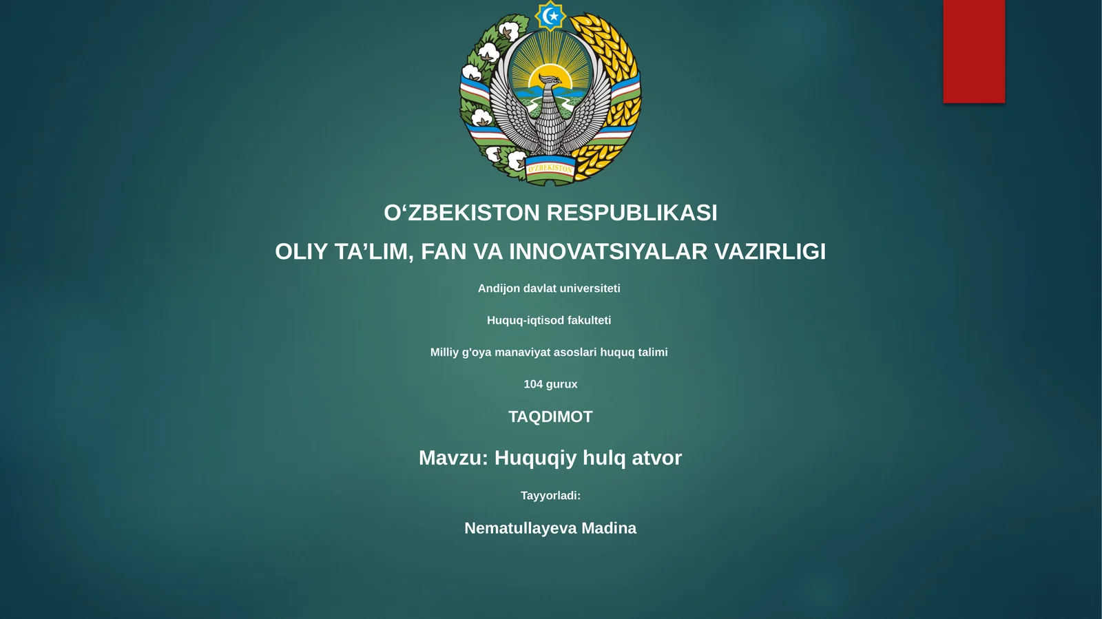Huquqiy hulq atvor