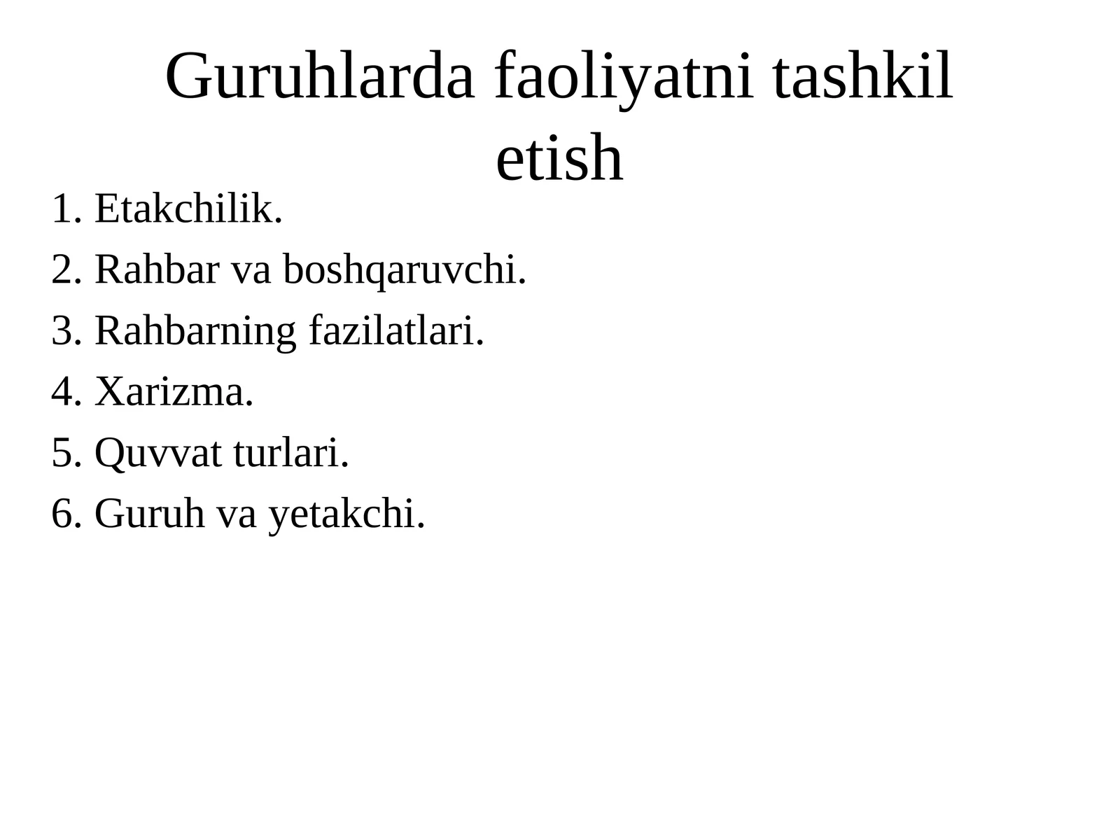 Etakchilikning tabiati
