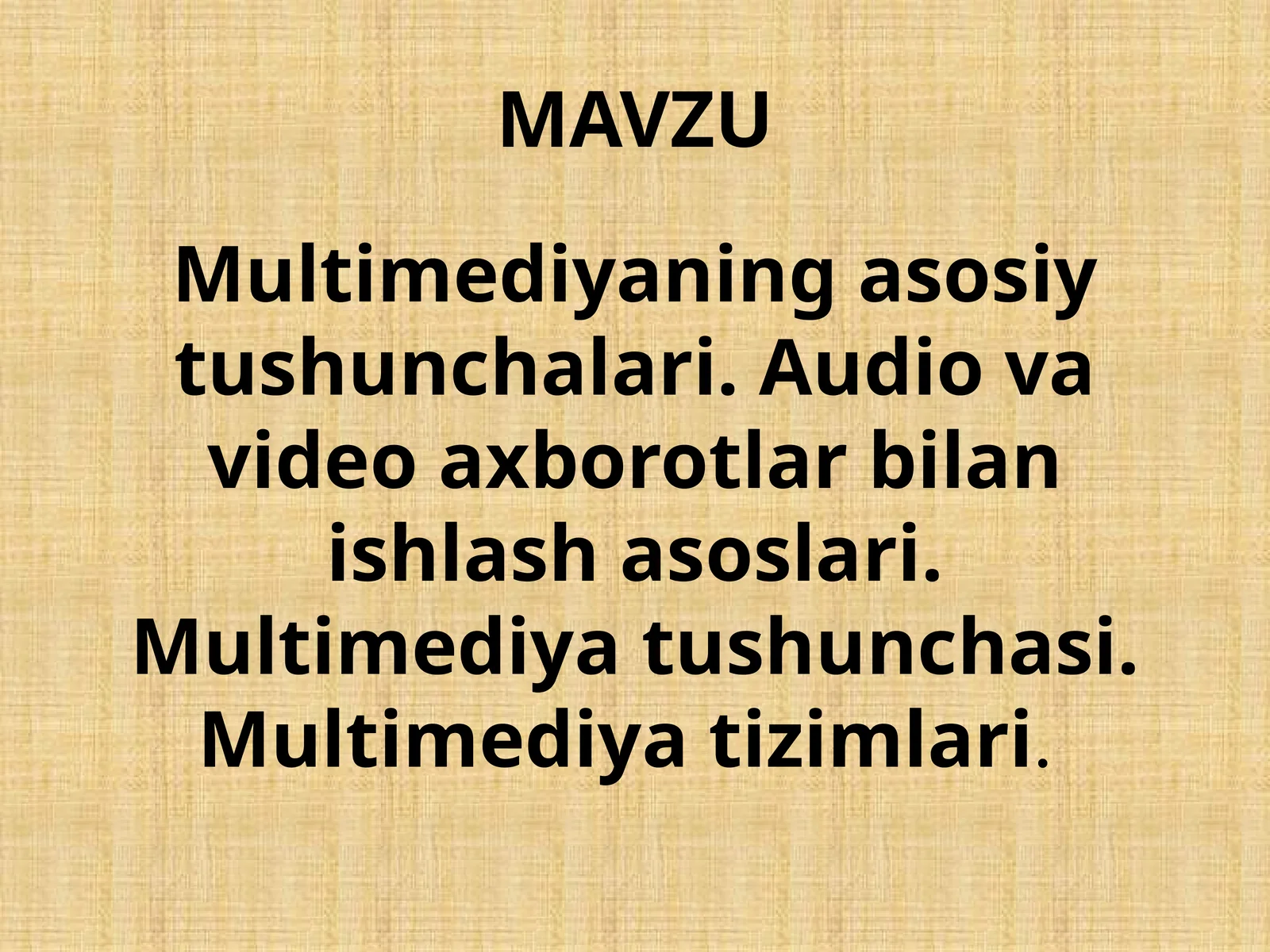 Multimedia protsessorlar