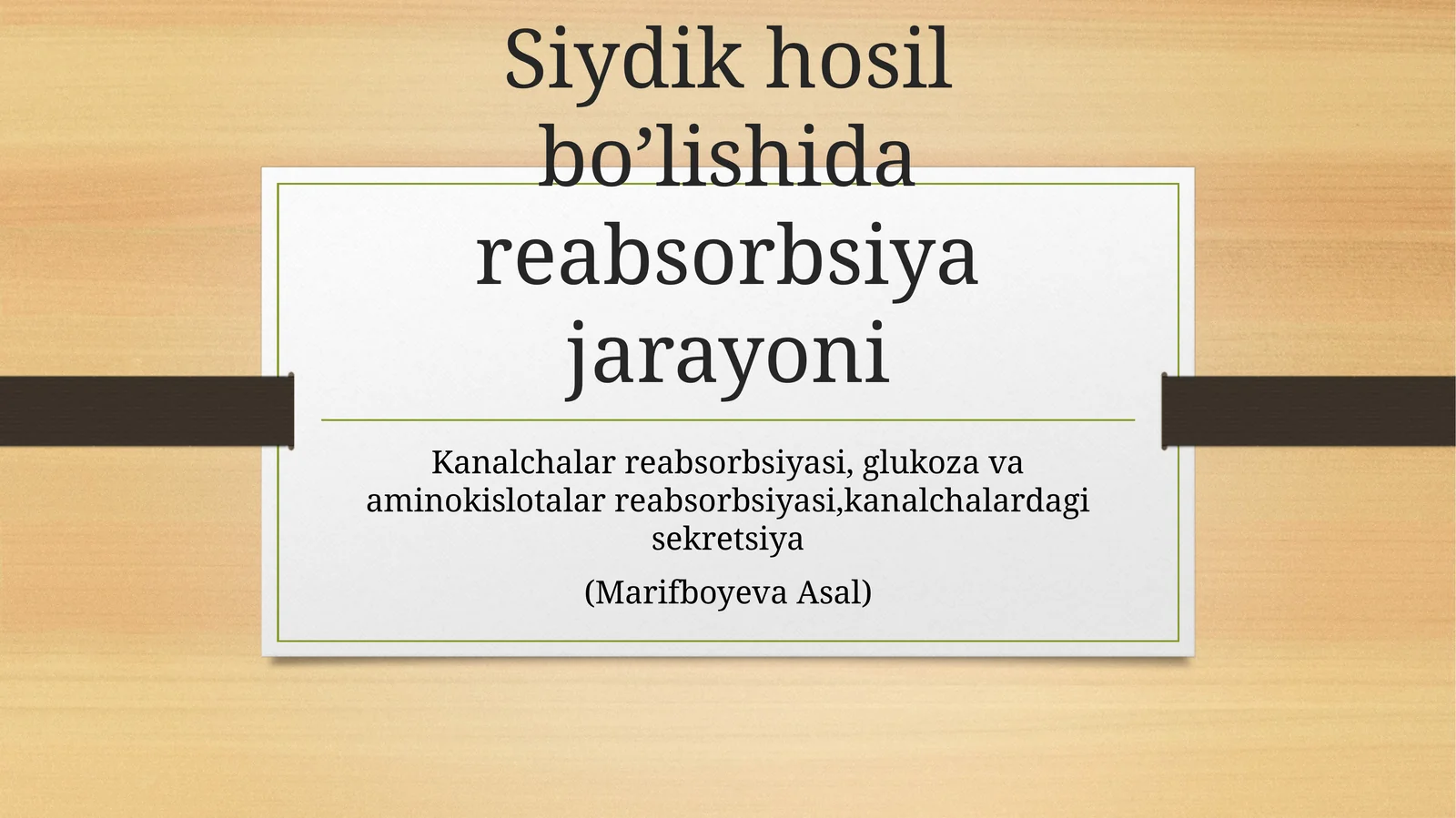 Reabsorbsiya jarayoni