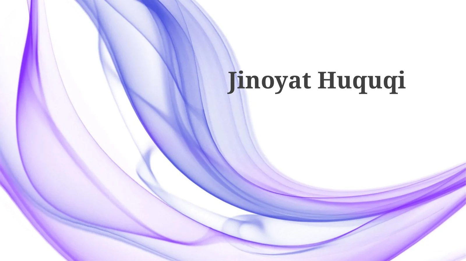 JinoyatHuquqi