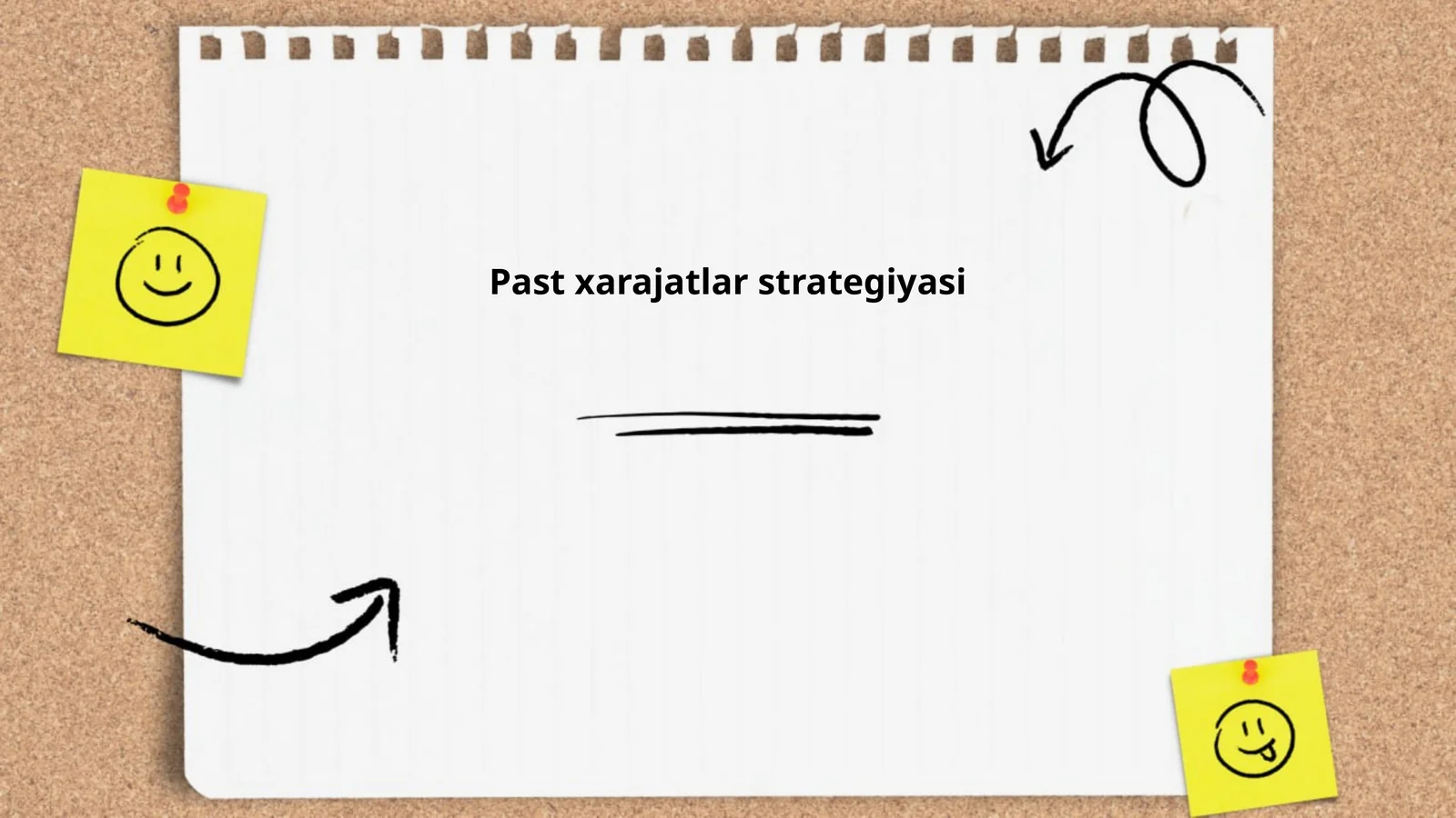Past xarajatlar strategiyasi
