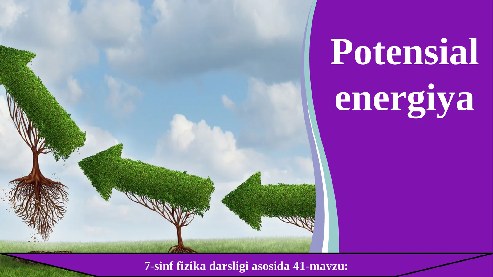 7-sinf Fizika fanidan Potensial energiya dars taqdimoti
