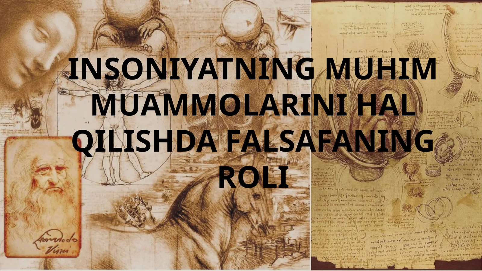 INSONIYATNING MUHIM MUAMMOLARINI HAL QILISHDA FALSAFANING ROLI
