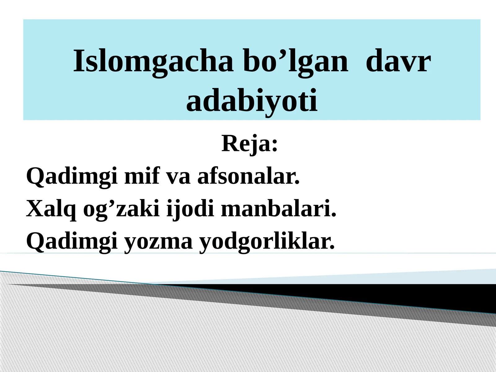 Islomgachabo’lgandavradabiyoti