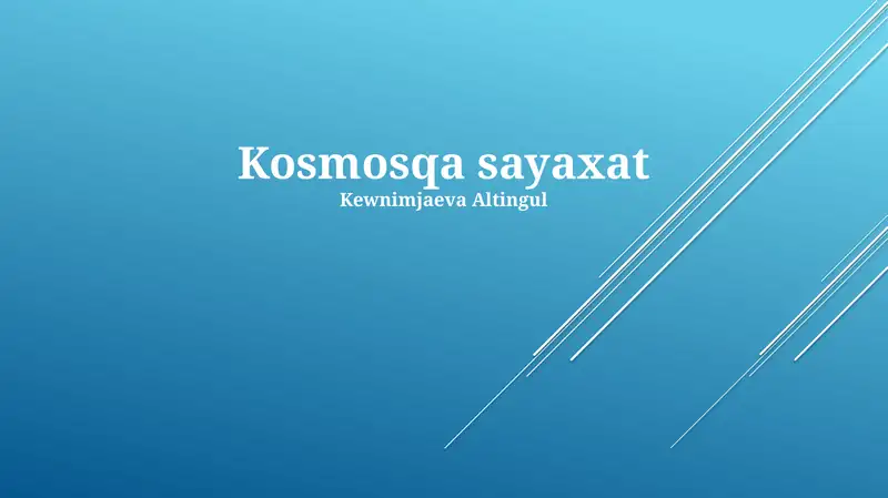 Kosmosqa sayaxat