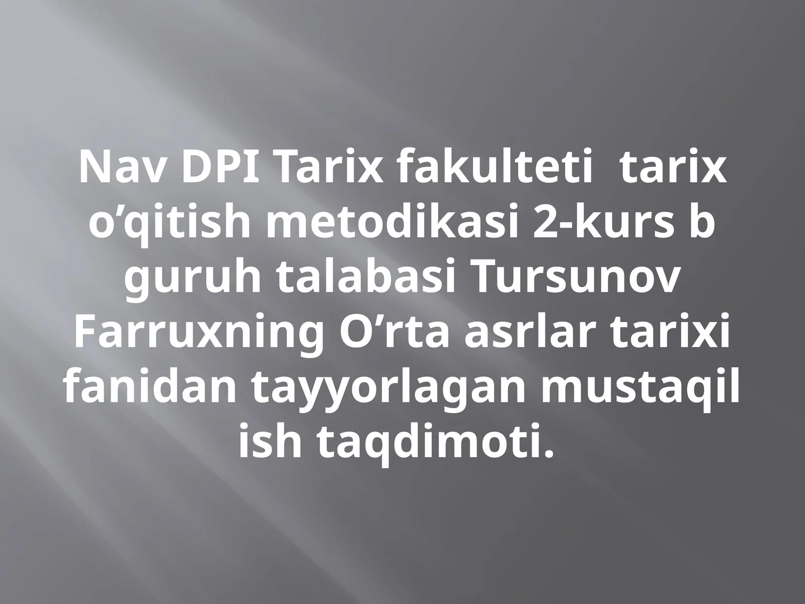 O’rtaasrlarda G'arbiyyevropa shaharlarida hunarmandchilik sexlari