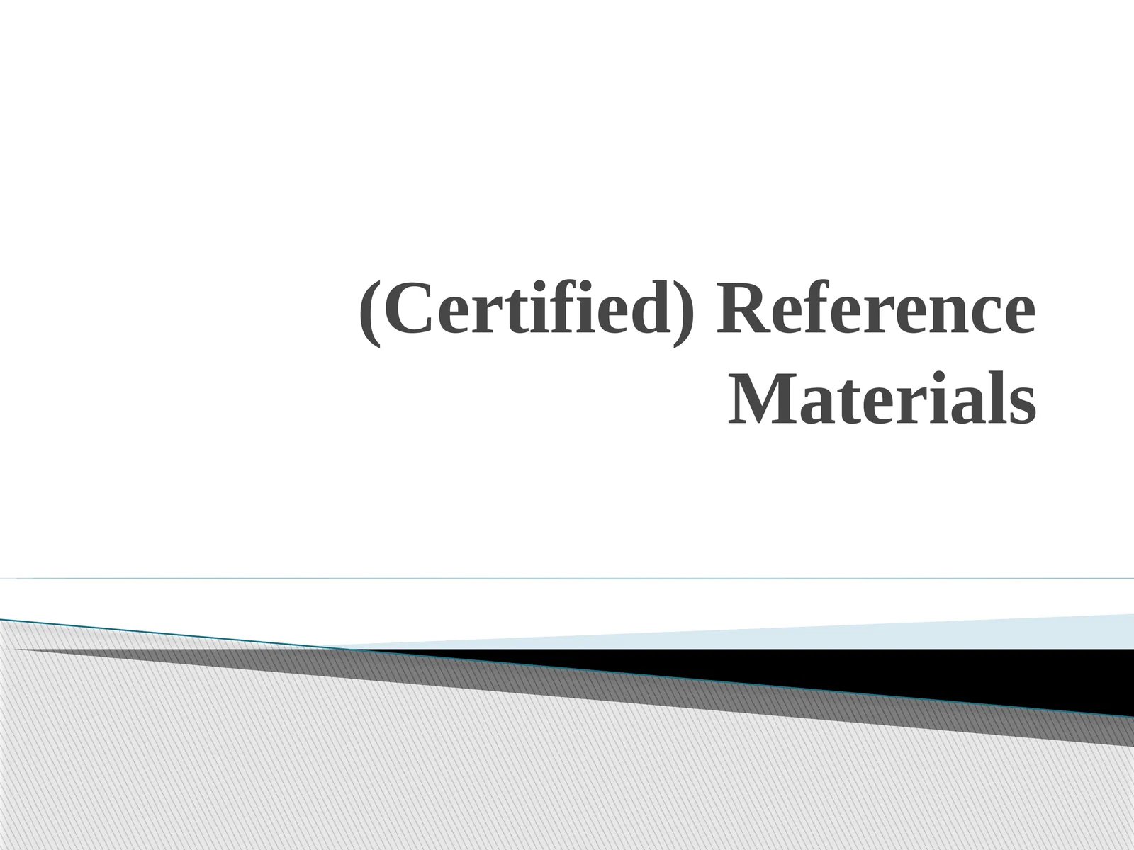 Reference MaterialDefinition