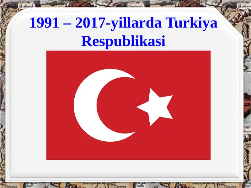 1991-2017-yillarda Turkiya Respublikasi Prezident Saylov