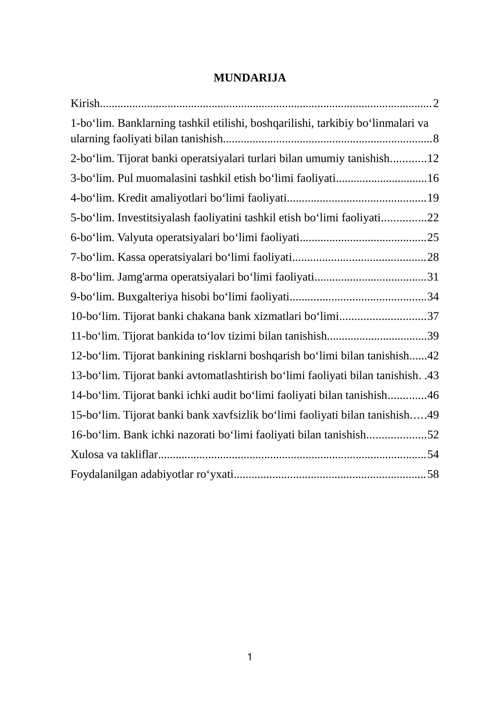 IPOTEKA BANK BOʻYICHA AMALIYOT HISOBOTI. 60 LIST