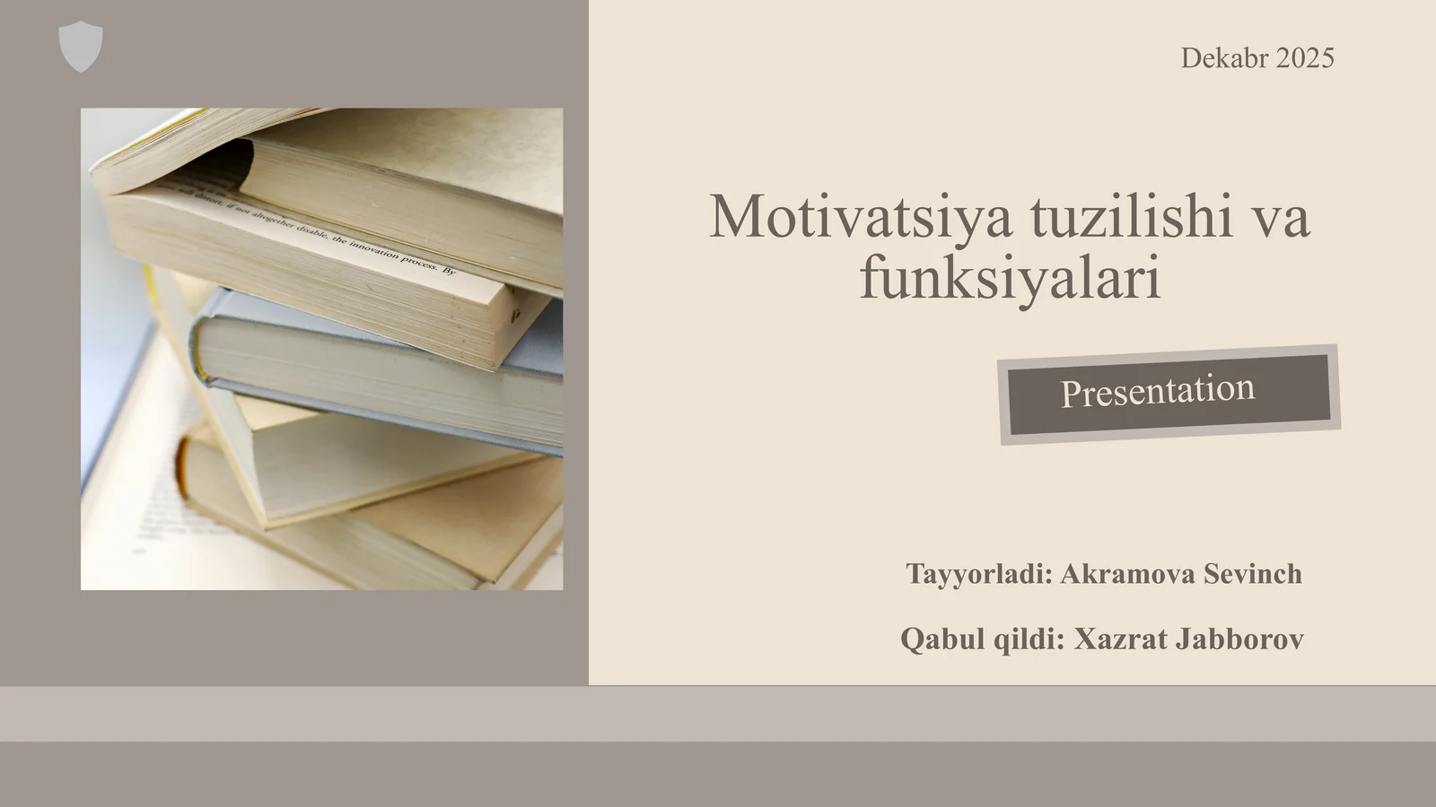 Motivatsiya tuzilishi va funksiyalari