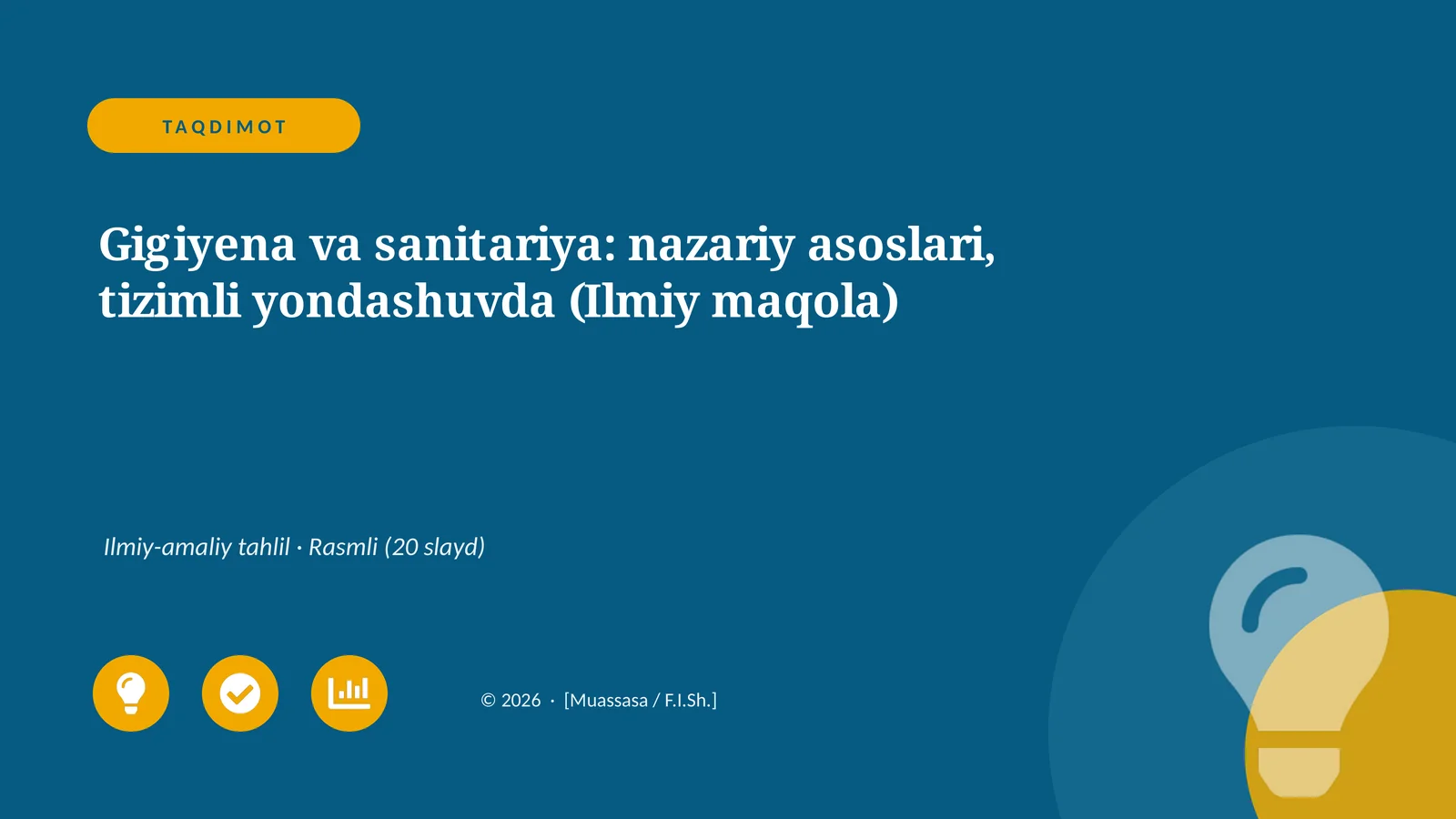 Gigiyena va Sanitariya: Nazariy Asoslari