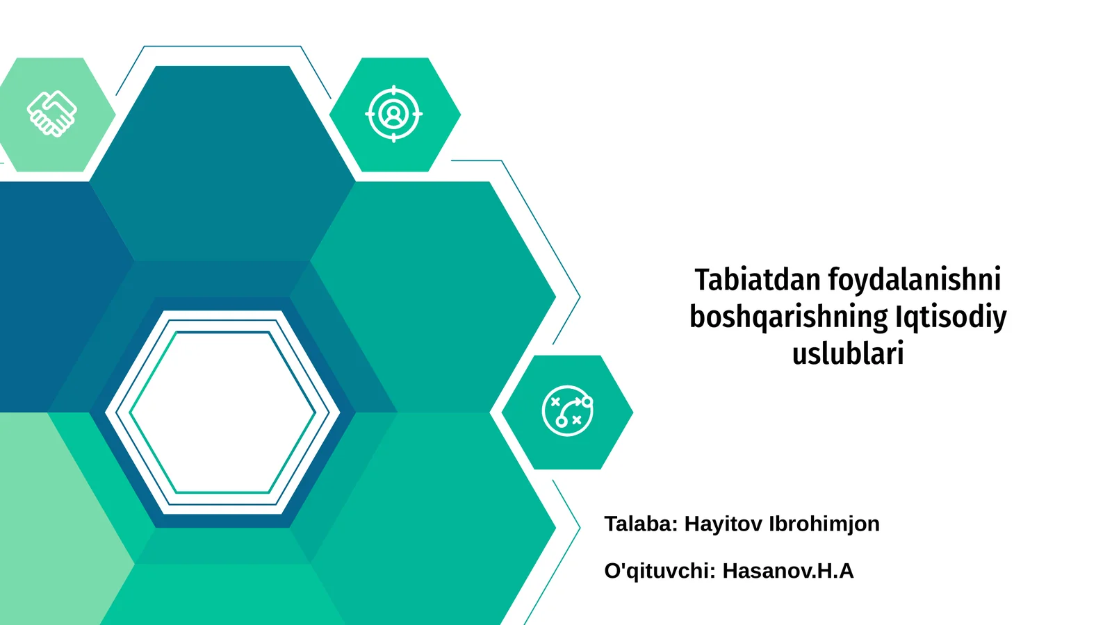 Tabiatdan foydalanishni boshqarishning Iqtisodiy uslublari