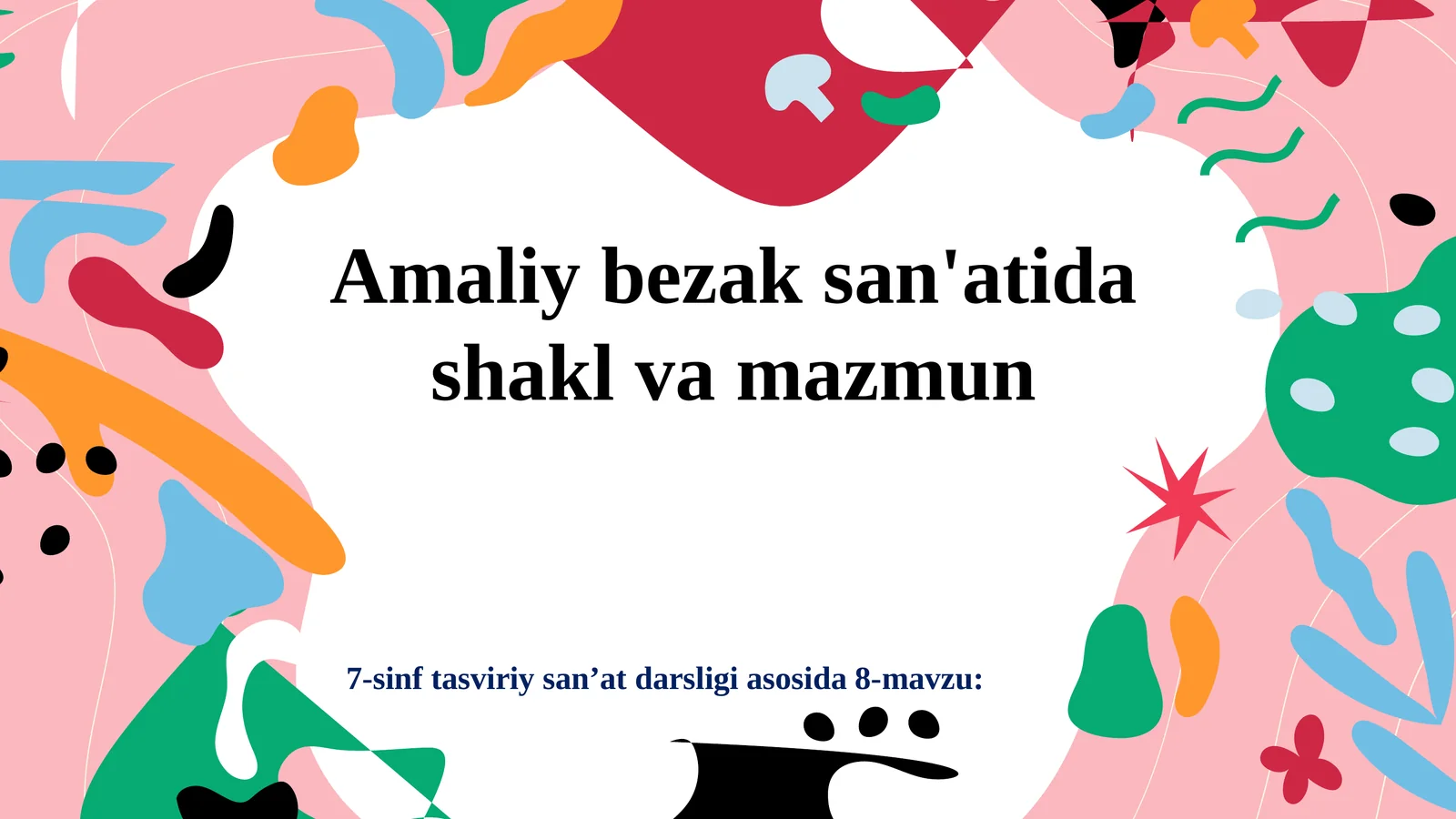 Amaliy bezak san'atida shakl va mazmun