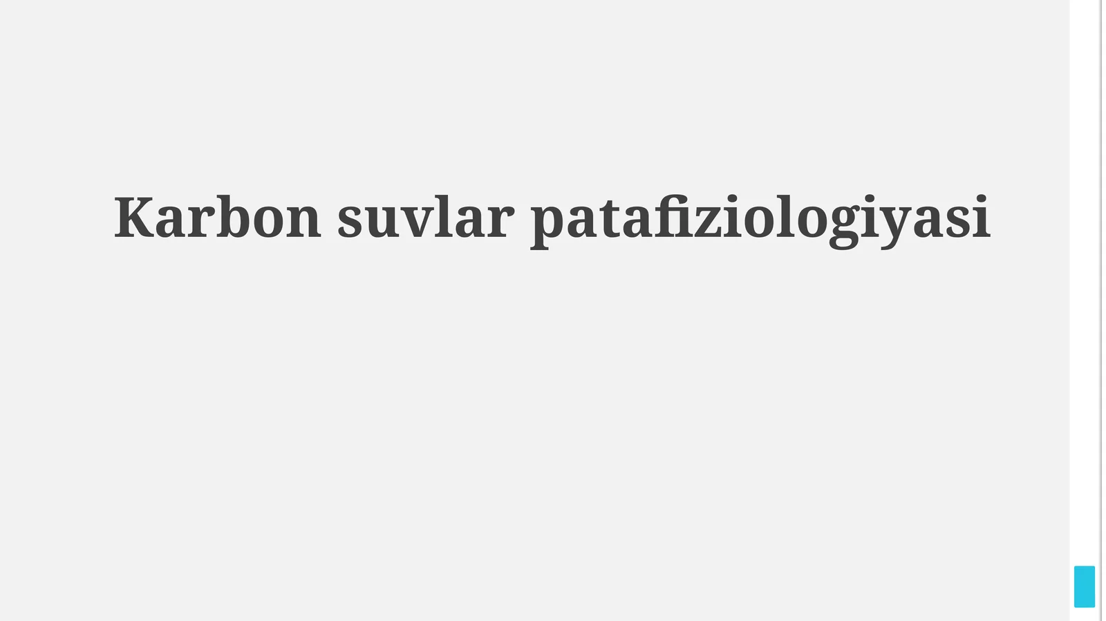 Karbon suvlar patafiziologiyasi