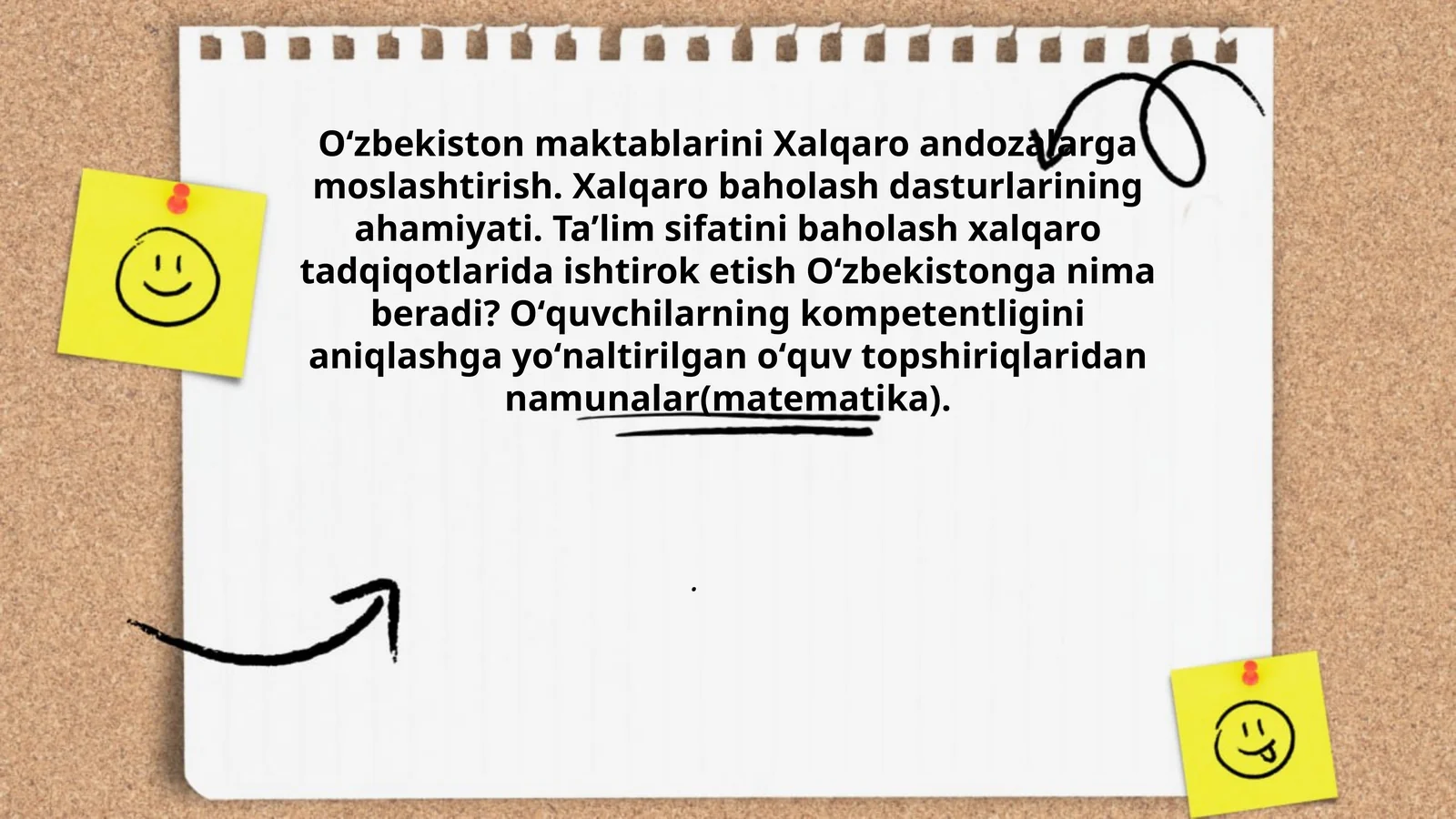 Oʻzbekiston maktablarini Xalqaro andozalarga moslashtirish