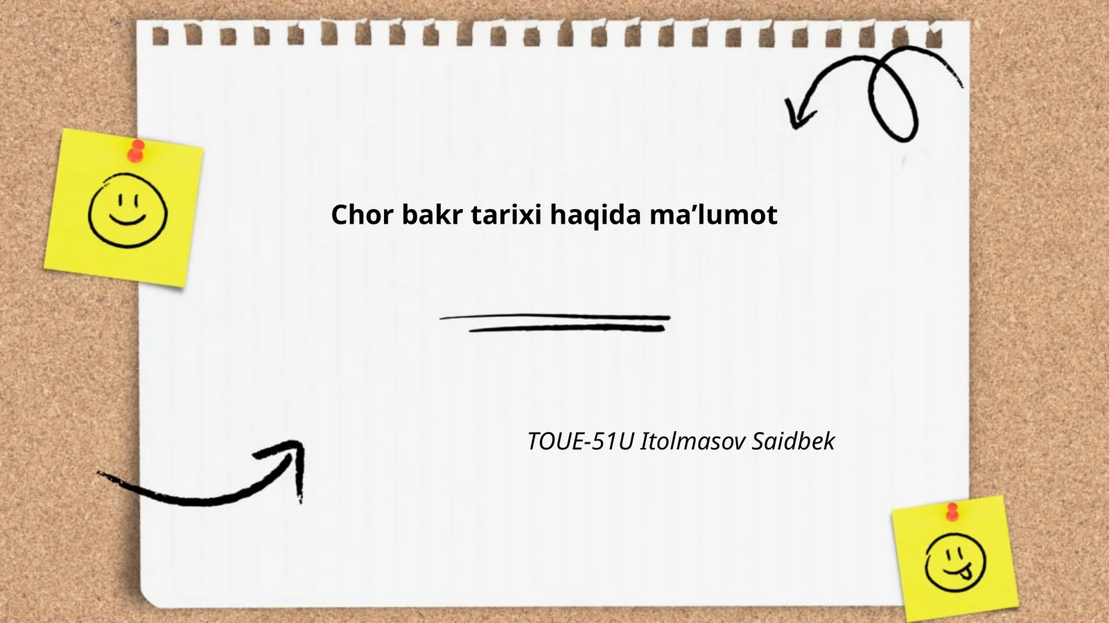 Chor Bakr tarixi