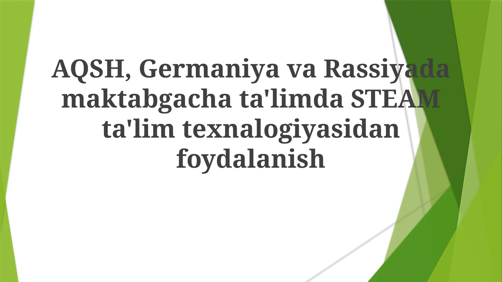 Steam ta'limi