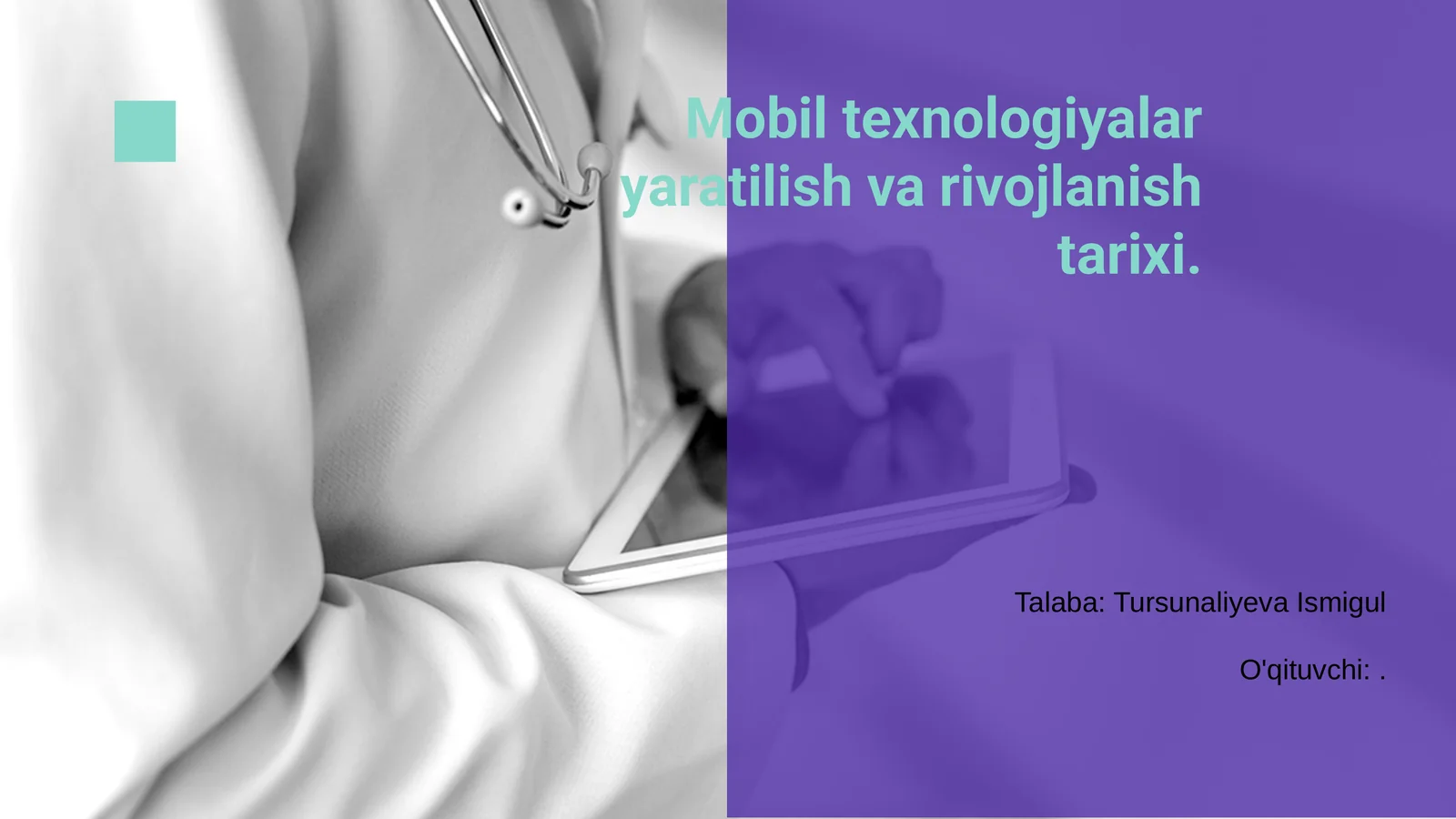 Mobil texnologiyalar yaratilish va rivojlanish tarixi