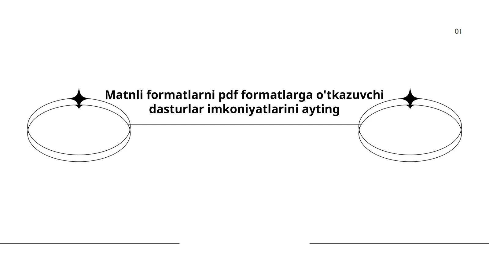 Matnli formatlarni pdf formatlarga o'tkazuvchi dasturlar imkoniyatlari