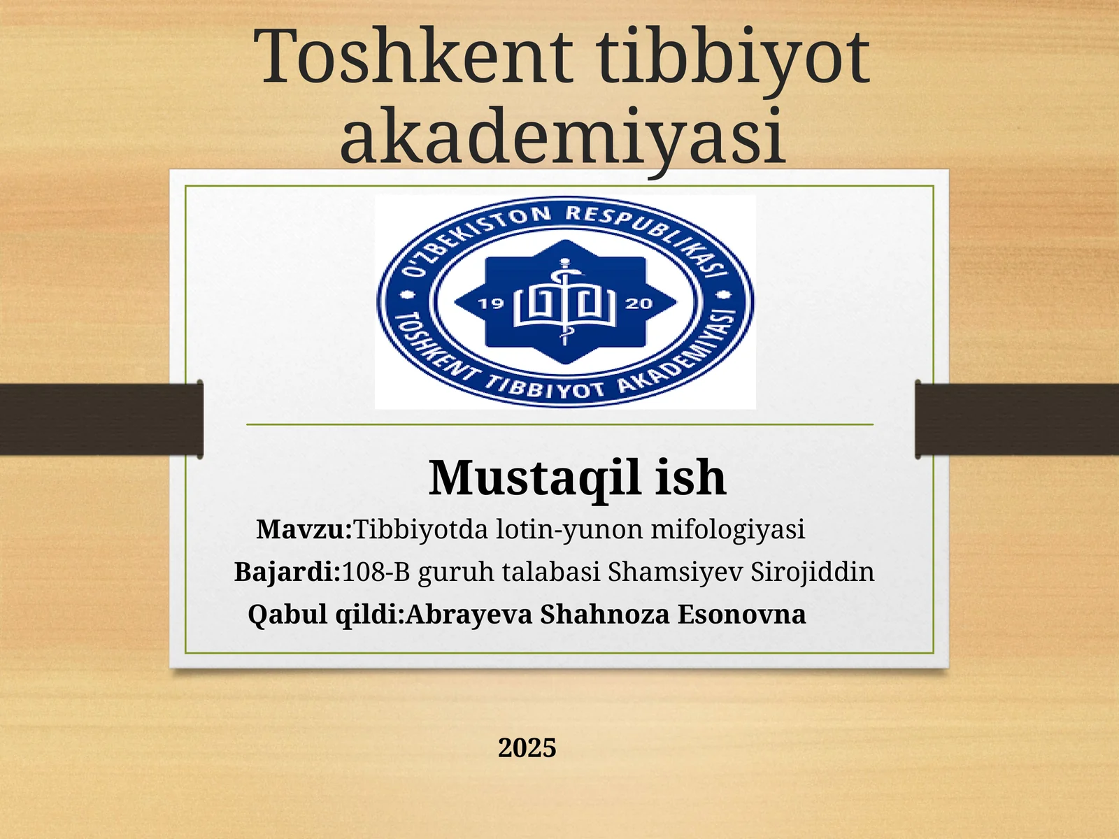 Tibbiyotda lotin-yunon mifologiyasi