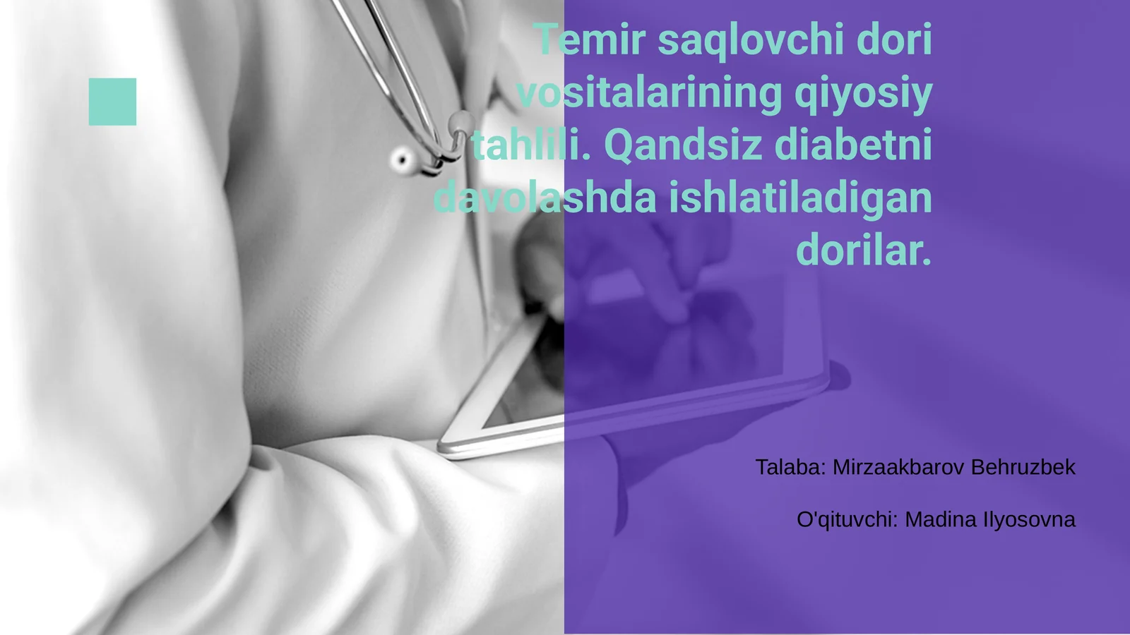 Temir saqlovchi dori vositalarining qiyosiy tahlili