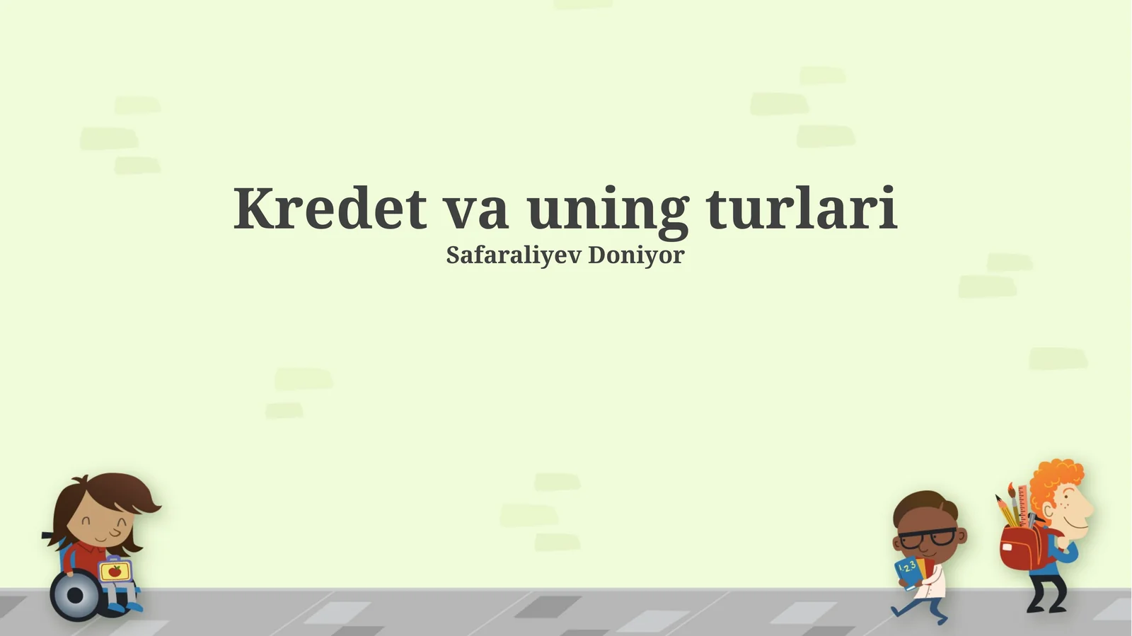Kredet va uning turlari