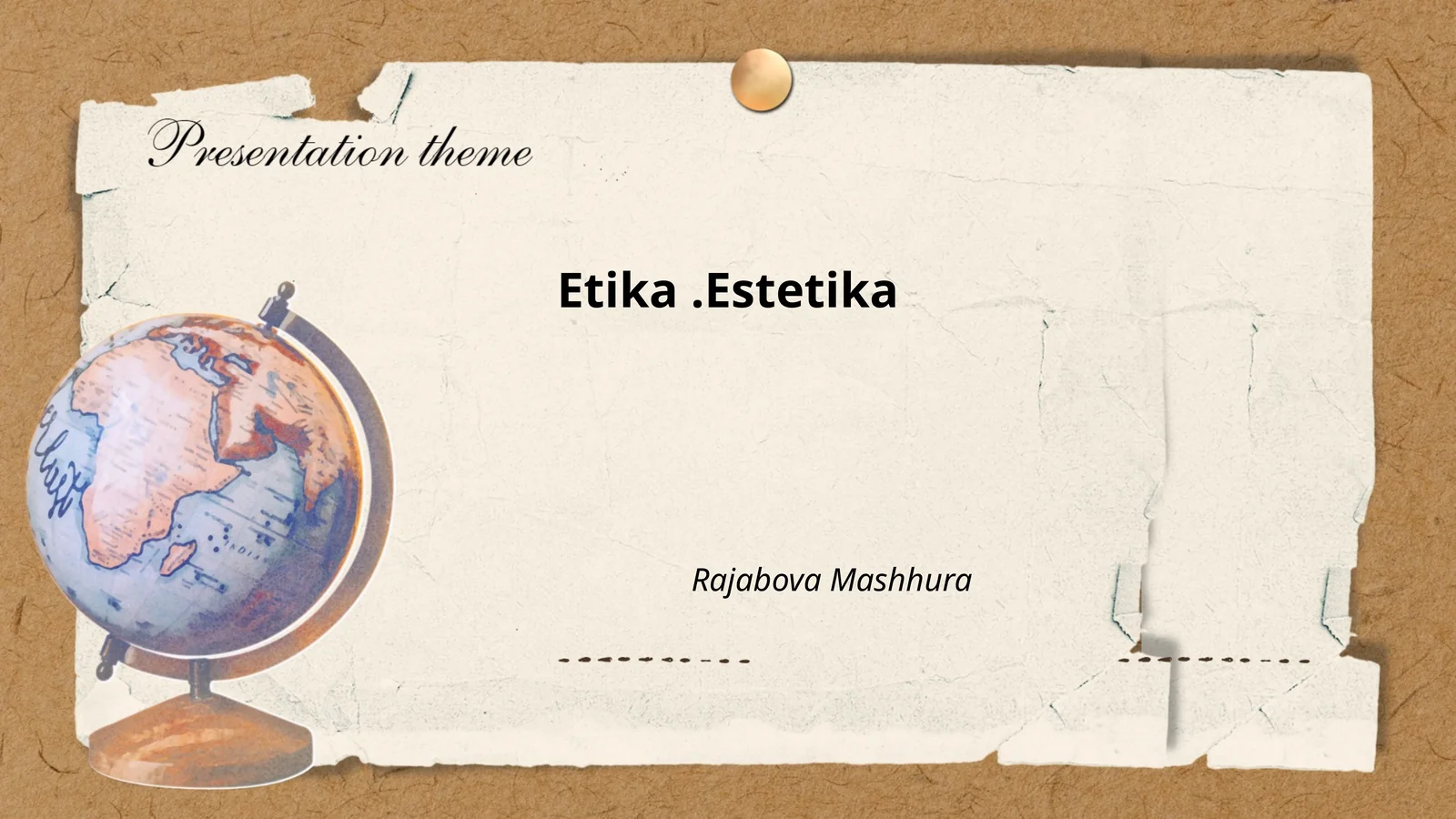 Etika va Estetika Nazariyasi