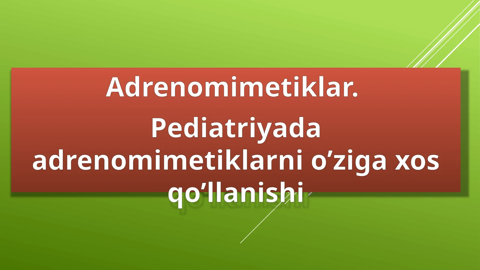 Adrenomimetiklar