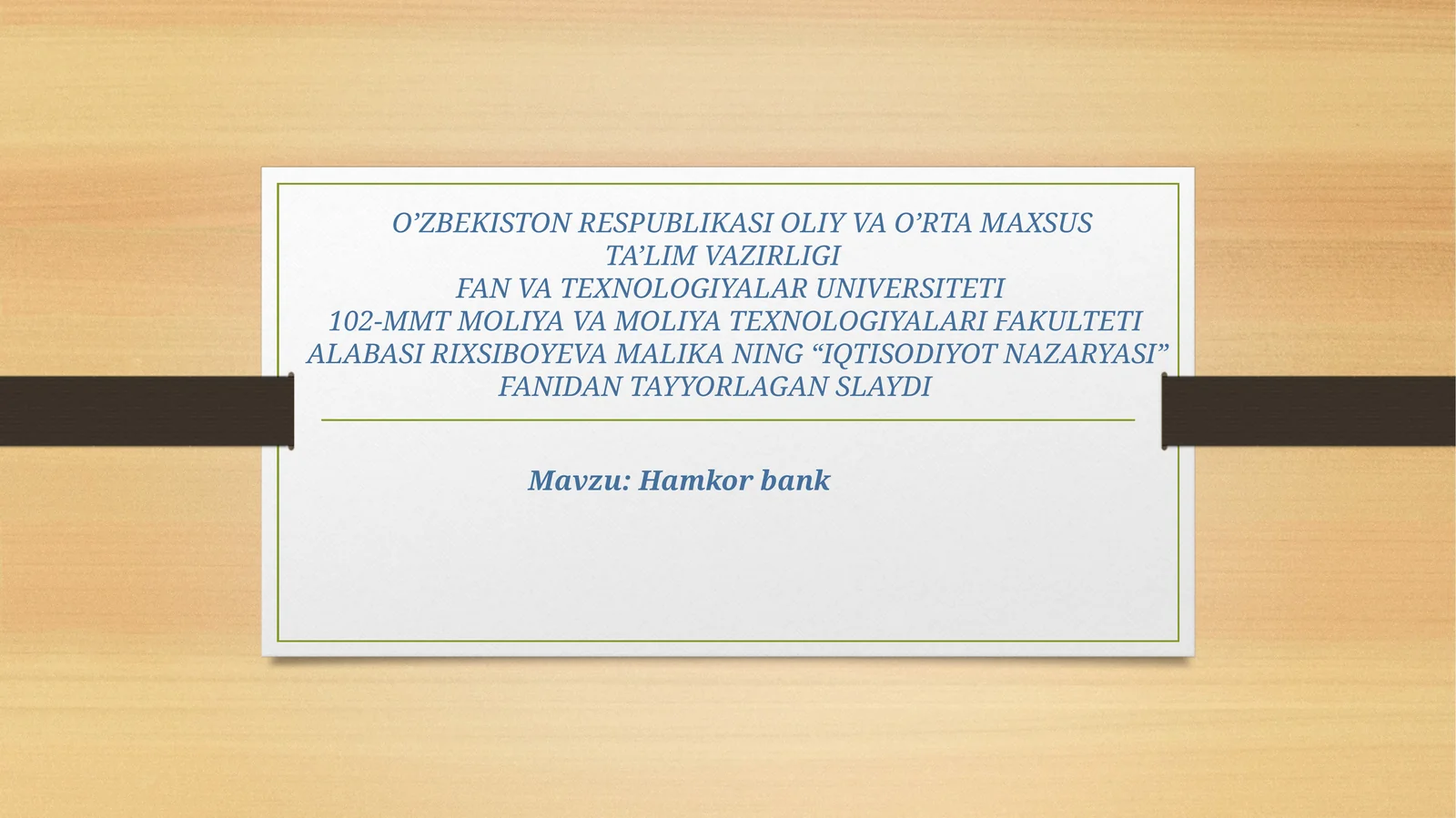 Hamkorbank