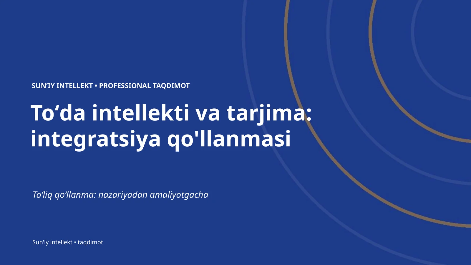 PROFESSIONAL TAQDIMOT