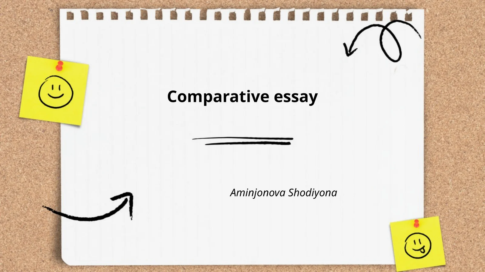 Comparative essay