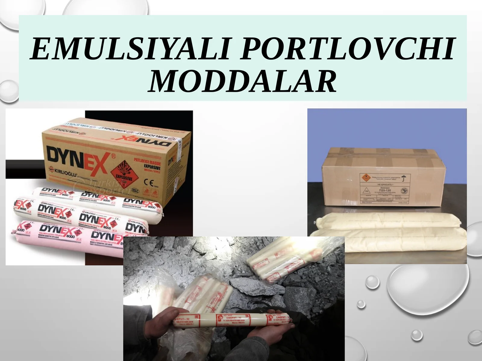 Emulsiyali portlovchi moddalar