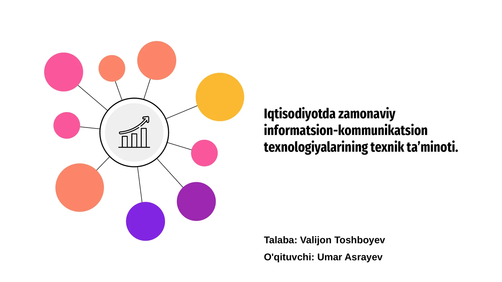 Iqtisоdiyotdа zаmоnаviy infоrmаtsiоn-kоmmunikаtsiоn tехnоlоgiyalаrining tехnik tа’minоti