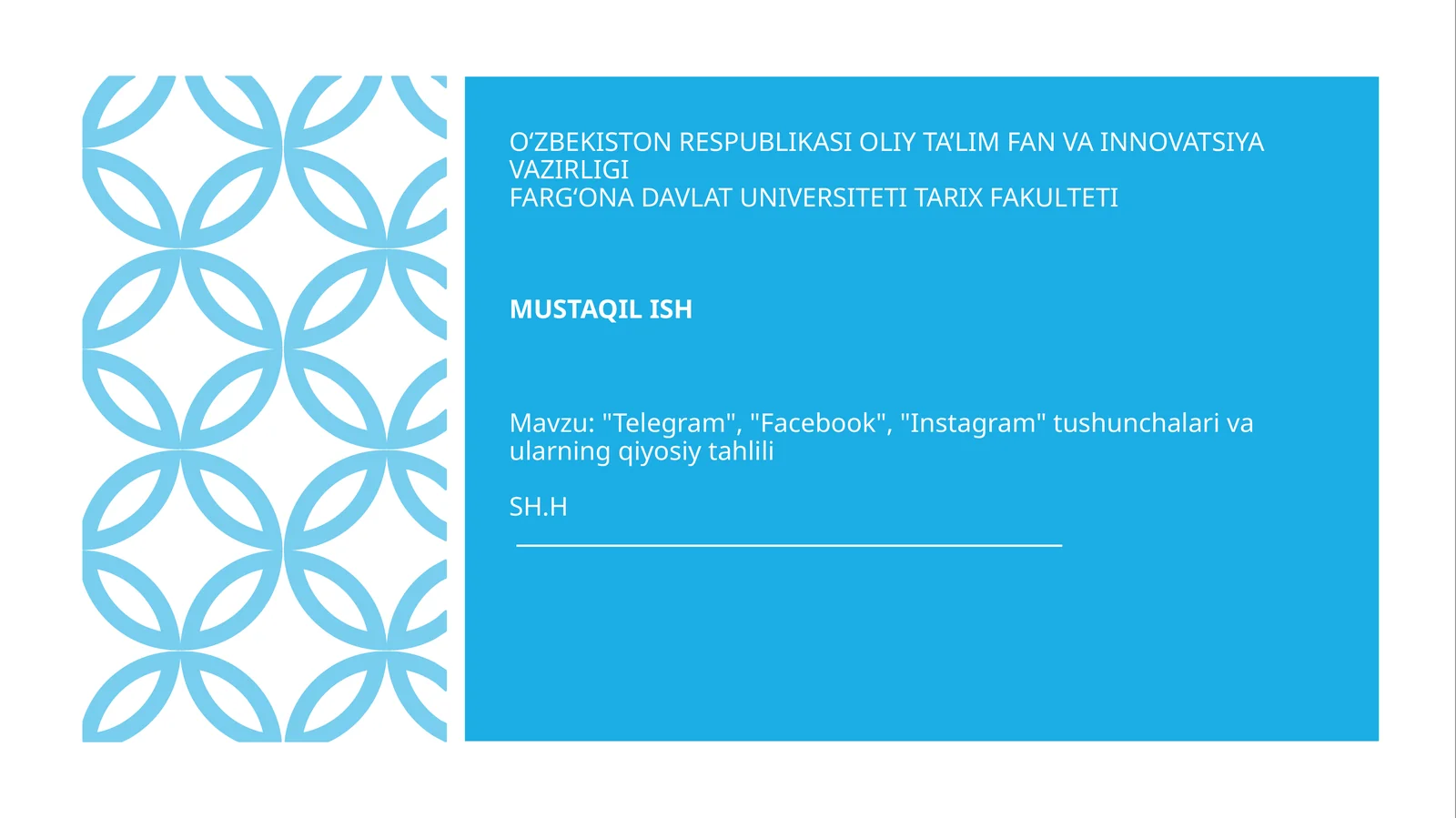 Telegram, Facebook, Instagram tushunchalari va ularning qiyosiy tahlili