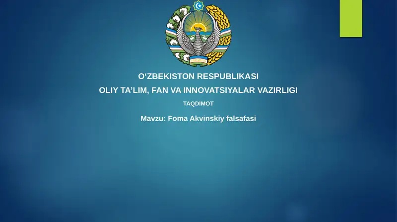 Foma Akvinskiy falsafasi