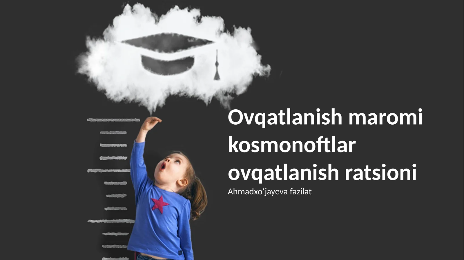 Ovqatlanish maromi kosmonoftlar ovqatlanish ratsioni