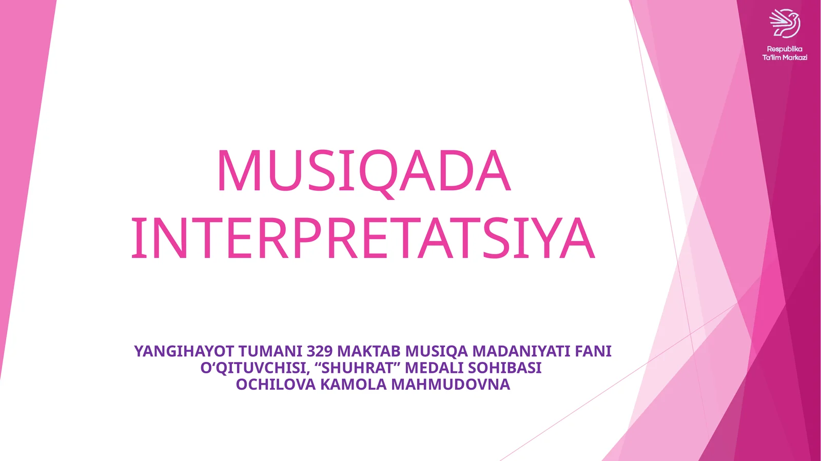 MUSIQADA INTERPRETATSIYA
