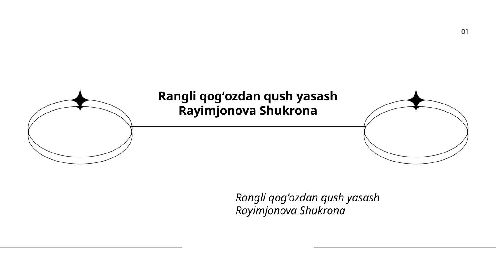 Rangli qogʻozdan qush yasash