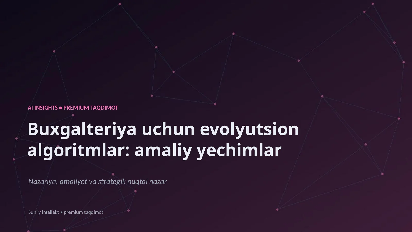 Evolyutsion algoritmlar: amaliy yechimlar