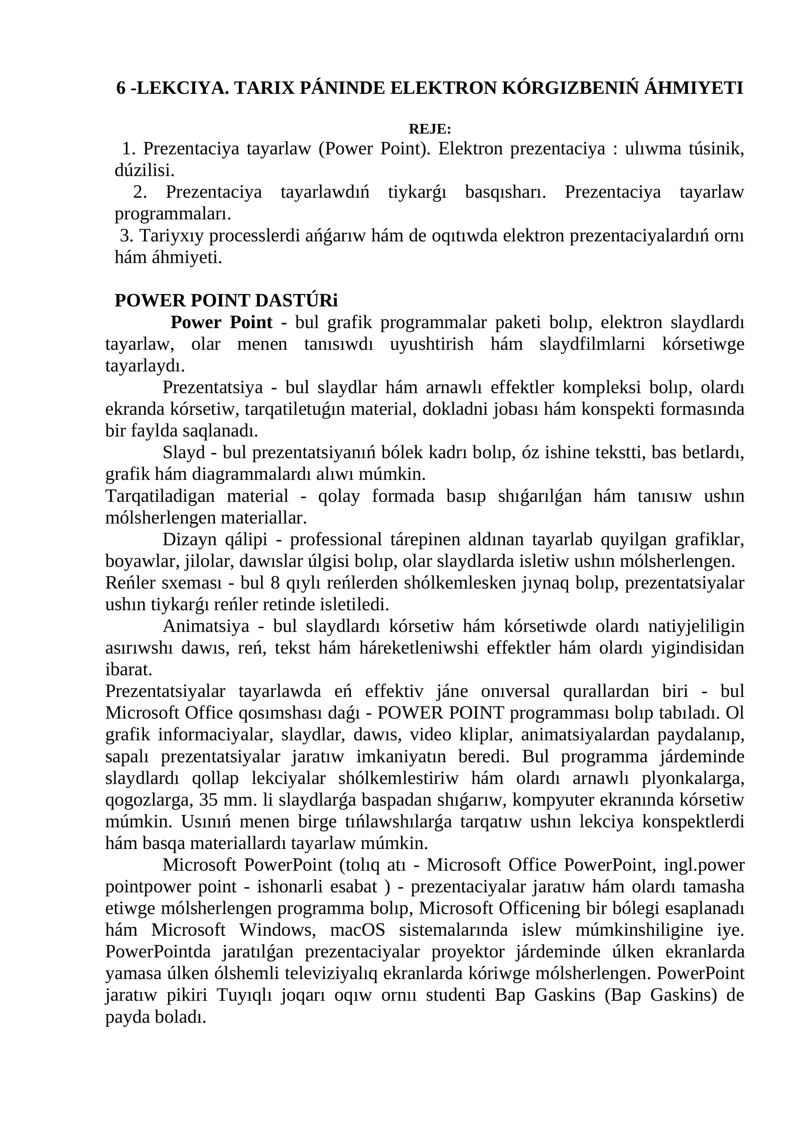 Power Point DASTÚRi