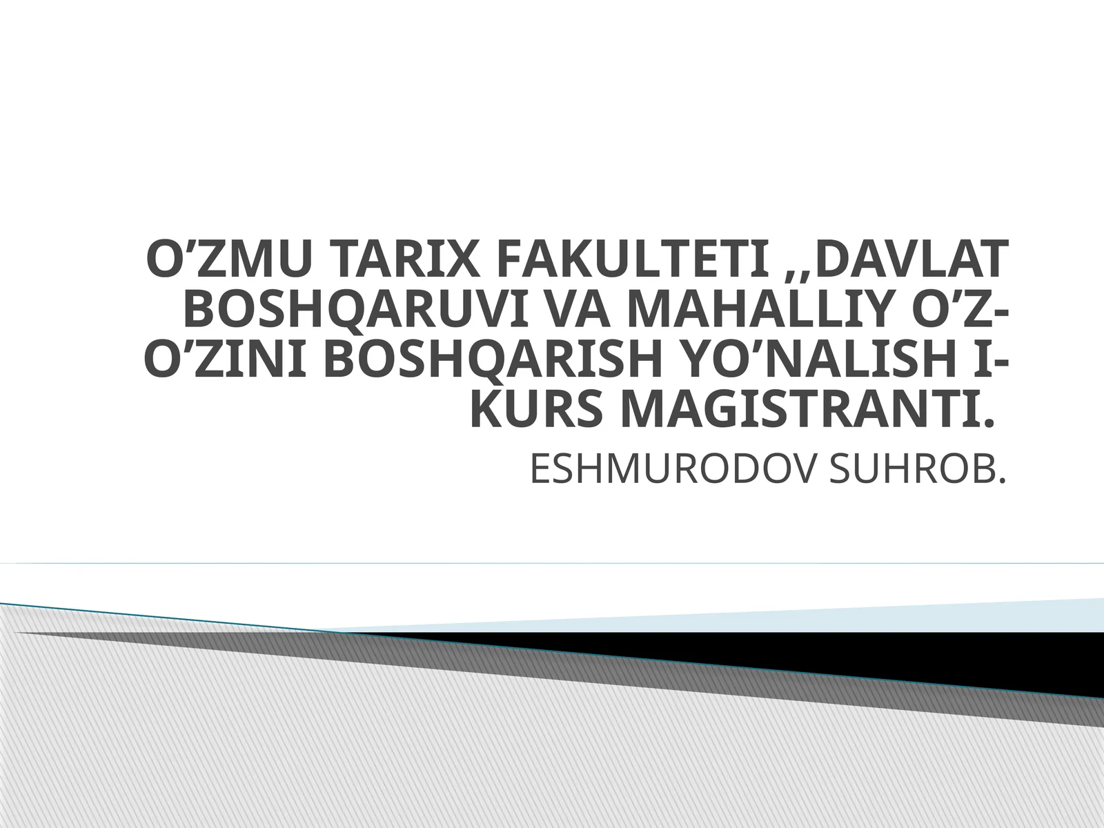 GEOGRAFIK JOYLASHUVI VA TABIATI