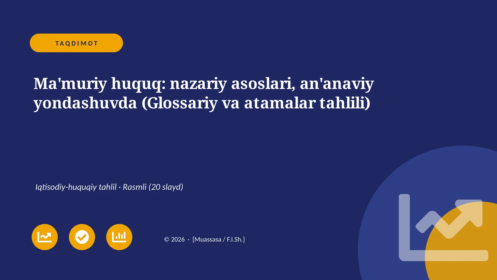 Ma'muriy huquq: nazariy asoslari, an'anaviy yondashuvda (Glossariy va atamalar tahlili)