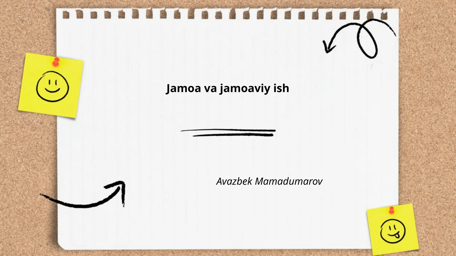 Jamoa va jamoaviy ish