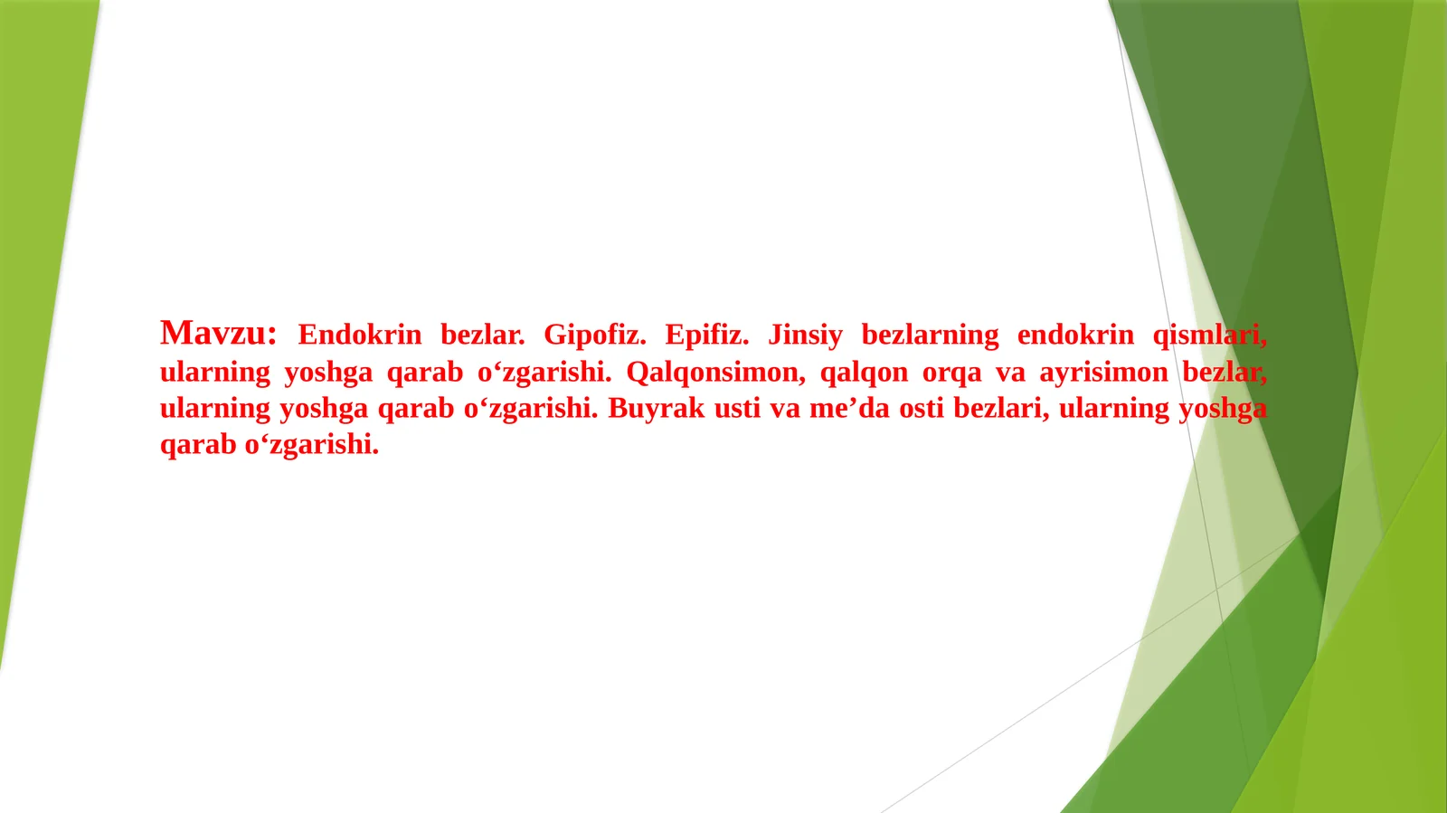Endokrin bezlar